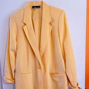 Blazer, mustard color